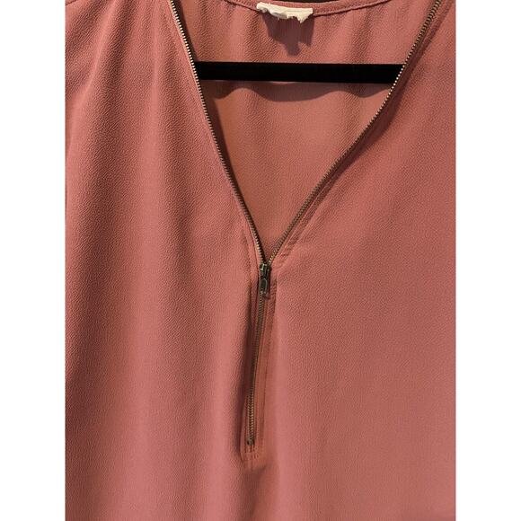 Tovia Blouse Size Medium Mauve/blush Color Lightweight Flowy - Picture 2 of 5